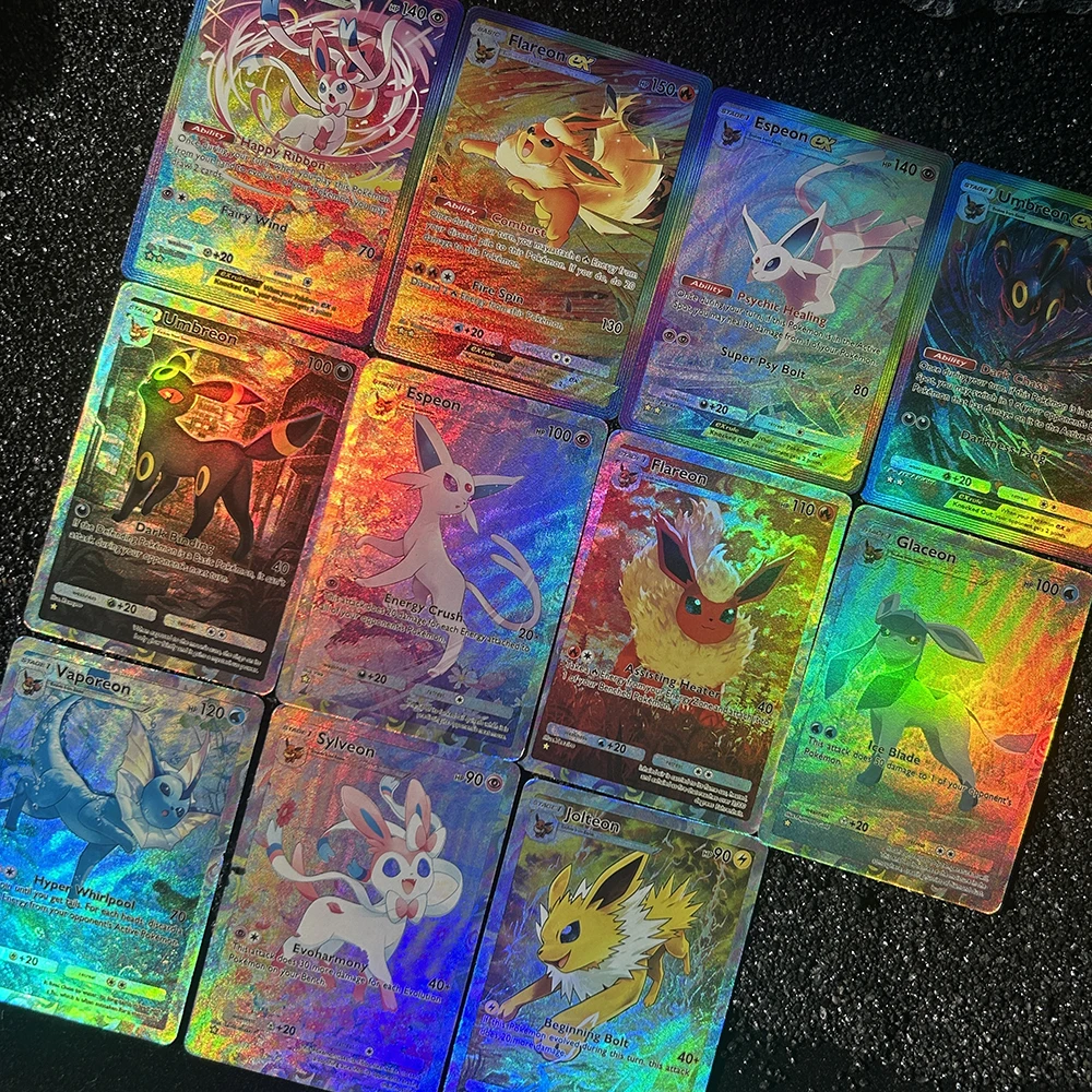 

1/11 шт. карманные коллекционные карты Diy PTCG, супер редкие игры Mew, редкие коллекционные карты PTCG Rainbow Proxy, аниме, подарочные карты