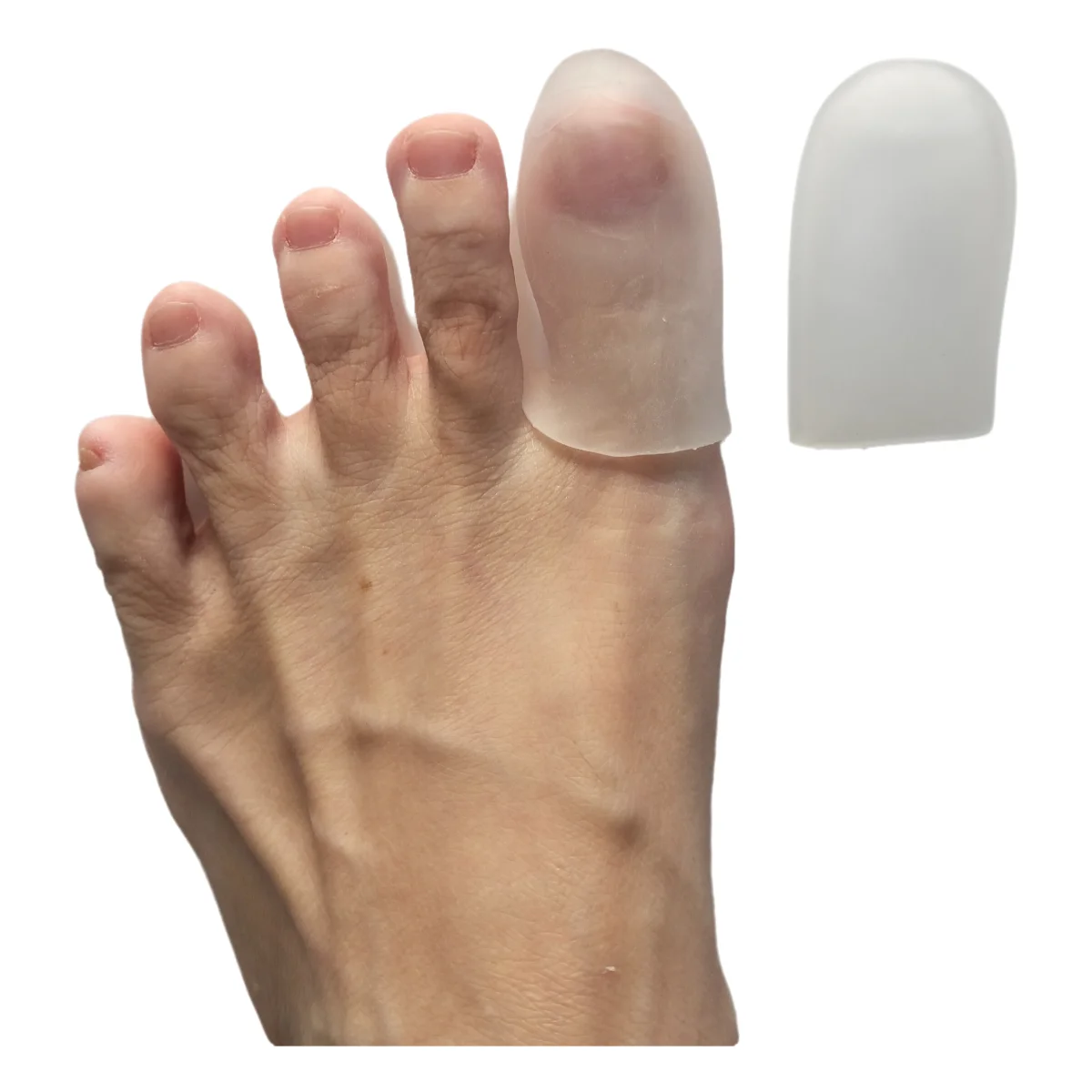 1/5Pair Transparent Hammer Big Toe Separators Finger Protector Silicone Gel Pain Relief Preventing Blisters Corns Nail Foot Care