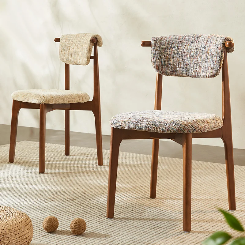 

Minimalist Japandi Dining Chair Classic Rustic Comfortable Cheap Dining Chair Luxury Design Sedie Sala Da Pranzo Home Furniture