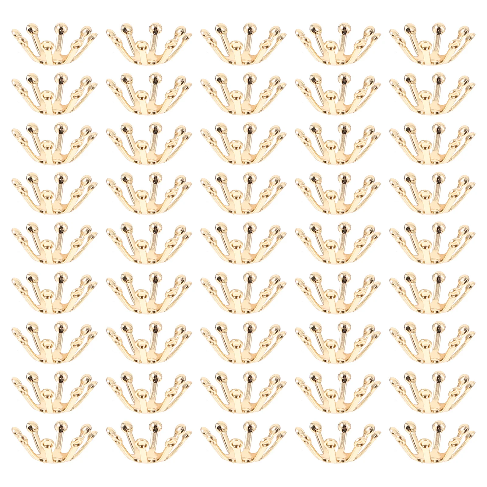 

50pcs Flower Bud Diy Accessories High-Grade Copper Material For Hair Clip Jewelry Pendant Wedding Christmas Decor Simulation