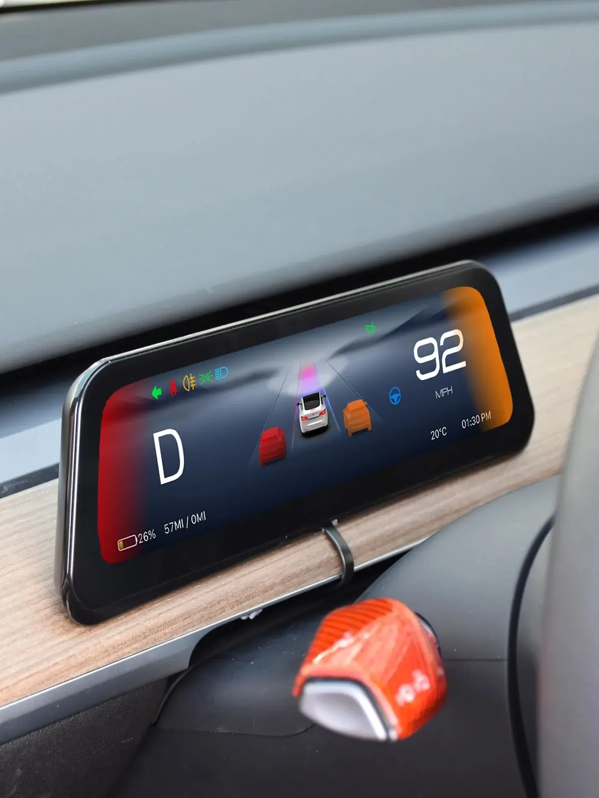 CATRONICS NIEUW 2025 9.6" Head Up Display voor Tesla HUD voor Model 3 2017-2023 Y 2019-2025 Eenvoudige Installatie Carplay Android AUTO - afbeelding 2