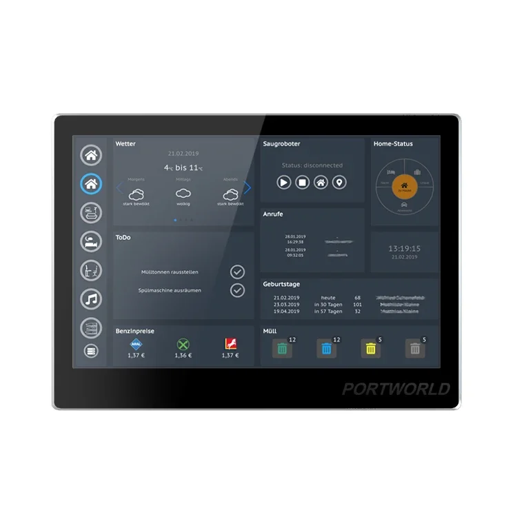 Portworld YC-SM10P 10 inch RK3566 Android 11 os industrial automation embedded LCD touch screen