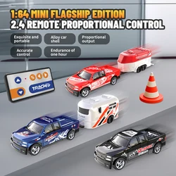 1:64 Mini Rc Car Kids Toy Alloy Remote Control Car Model with Light Radio-Controlled Off-Road Vehicle Children Gift Electric Toy