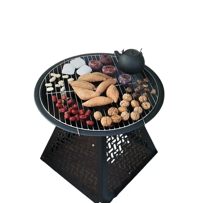 Grill set Outdoor patio brazier BBQ grill