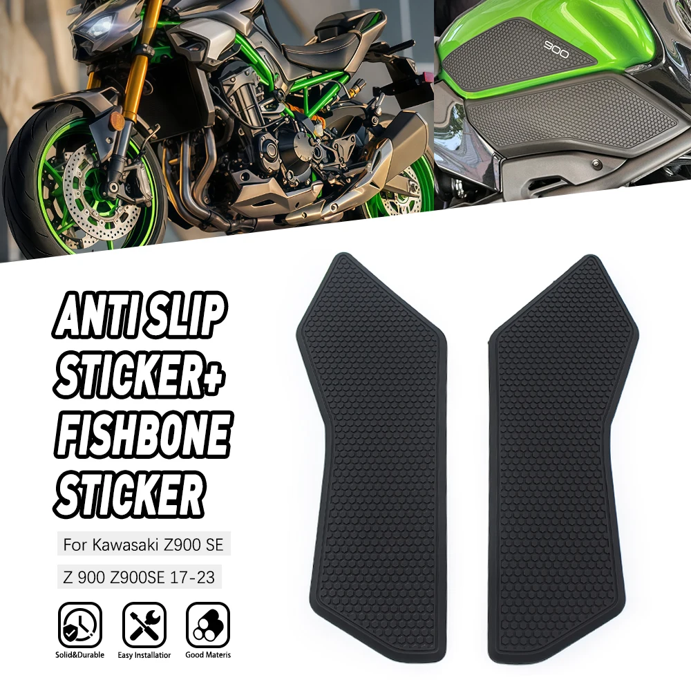 

Motorcycle Side Anti Slip Sticker Protector Tank Pad Non-slip For Kawasaki Z900SE 2017 2018 2019 2020 2021 2022 2023 Parts