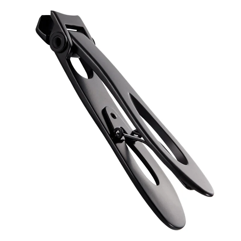

Large Jaw Opening Stainless Steel Nail Clippers | Black, Modern Style with Concave Blade Edge Fingernail and Toenail Trimming