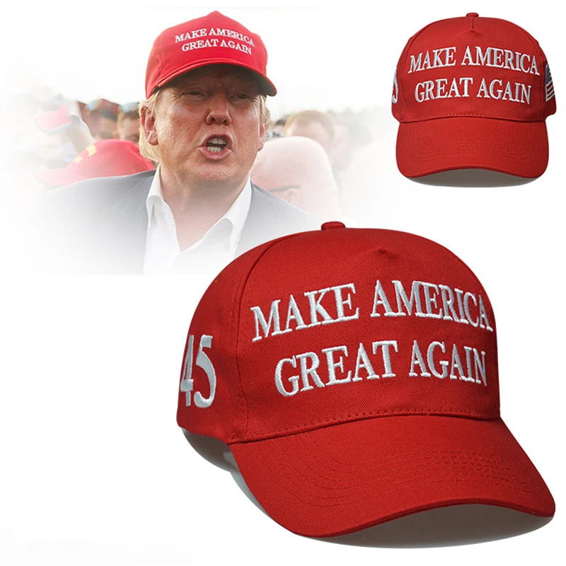 Man Woman Baseball cap America 45th US presidential election Sun Hat Trump selected make America great again USA Flag caps