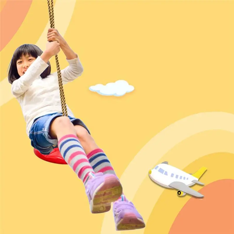 Huśtawka dyskowa dla dzieci L81A 2025 - Huśtawka w kształcie płatka, do użytku wewnątrz i na zewnątrz, pogrubiona, huśtawka wisząca, fotel bujany