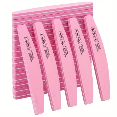 2/5/10PCS Professional Double-sided Nail File Block Colorful Sponge Nail Polish Buffing Sanding Buffer Strip Polishing Pedicure