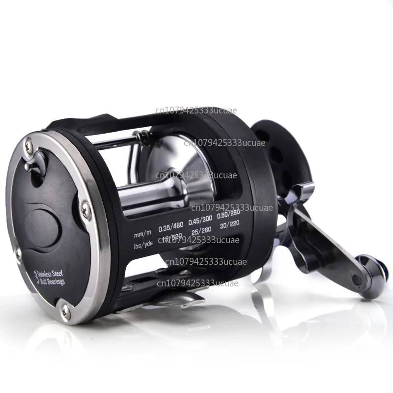 Steamer fishing wheel drum wheel with drainage fishing line wheel