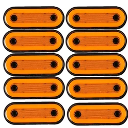 10pcs 12V-24V Truck Side Marker Light LED Trailer Lights Reflector Bus Van Clearance Lights For DAF truck For Isuzu