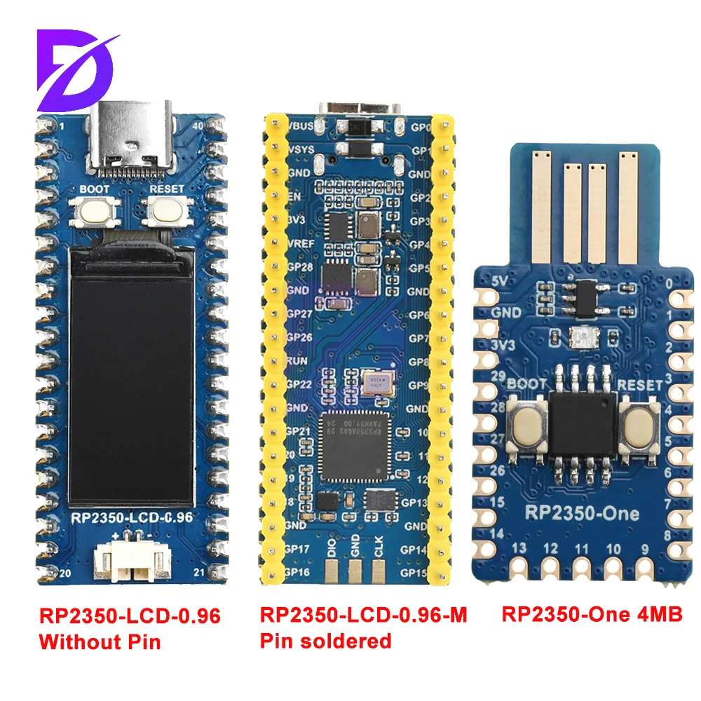 

RP2350-LCD-0.96 Rp2350-One 4Mb Flash Microcontroller Development Board Onboard Based On Rp2350A Dual Core Dual Type-C/Type-A