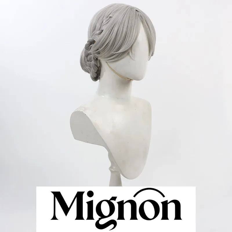 Identity V Mary Red Queen Promised Day cosplay wig silver gray updo Halloween gift
