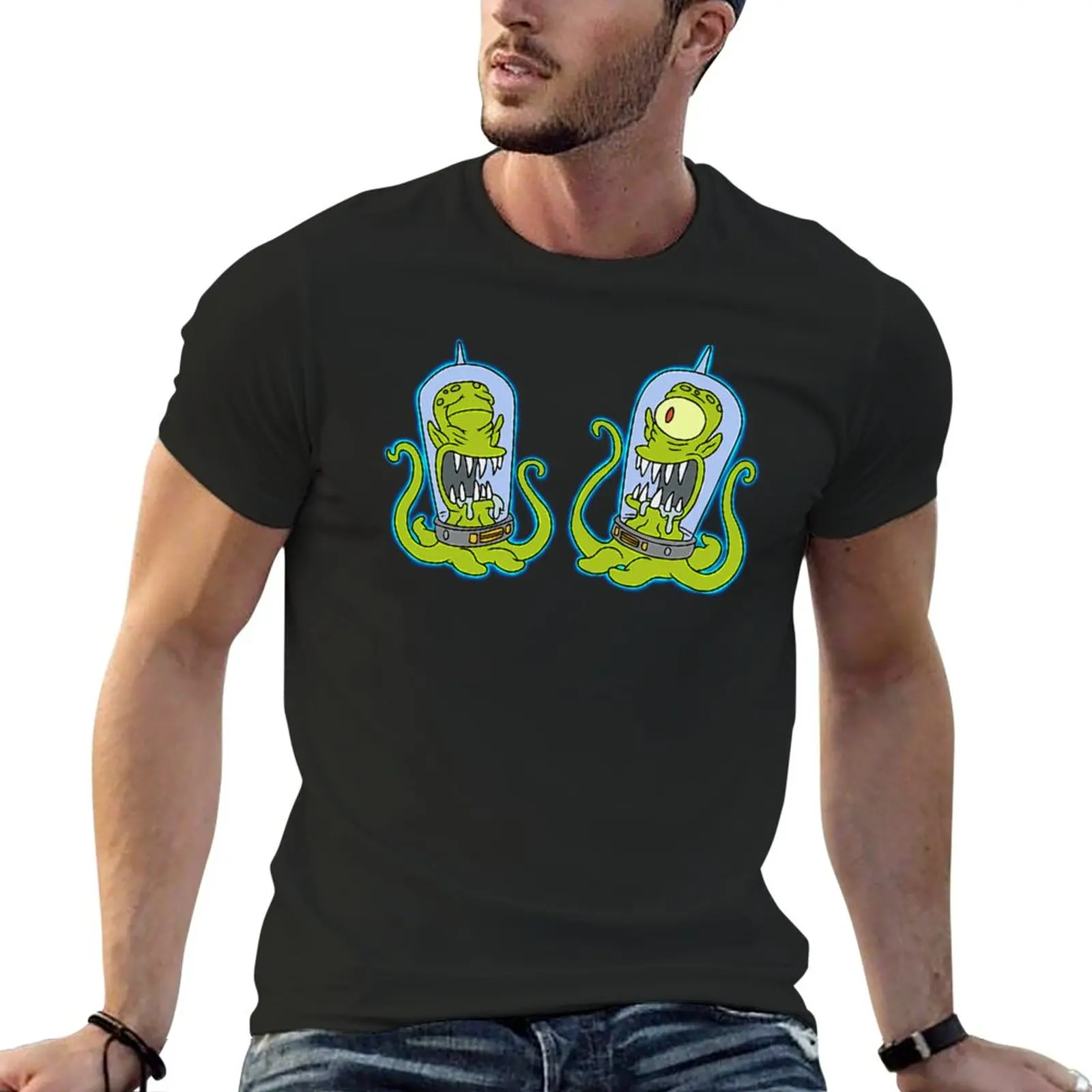 New Kang and Kodos T-Shirt custom t shirts animal print shirt for boys summer tops Short t-shirt men t shirt