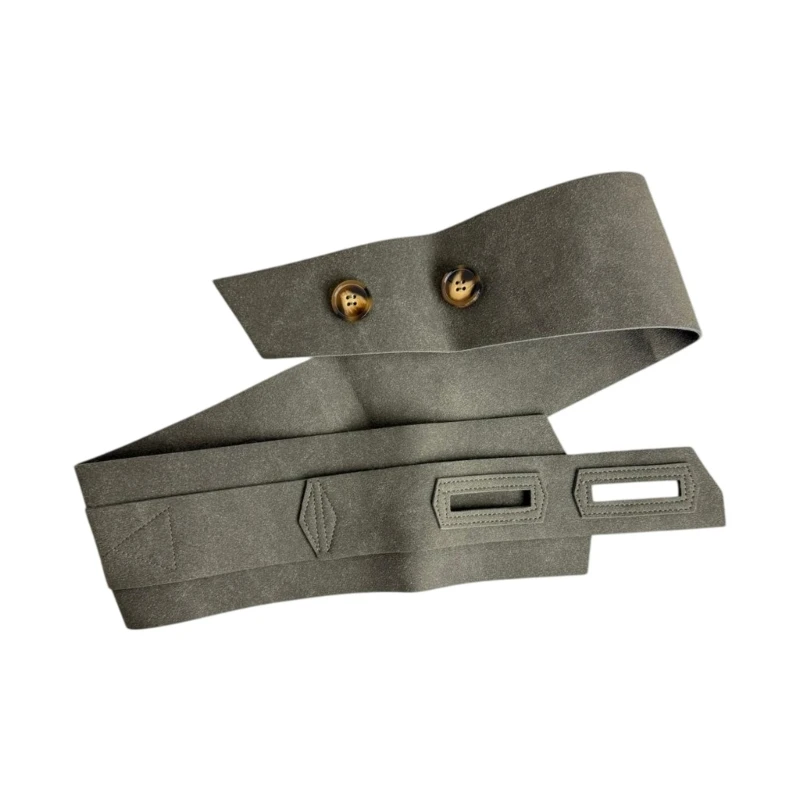  Elegant Wide Waist Belt Korean Charm Decorative Comfortable PU Leather Adjustable No Tool Needed Fashion Accessory