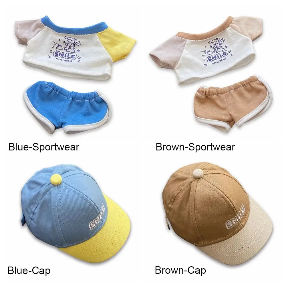 Changing Dressing Game 20CM Doll Sports Suit Dolls Clothes T-shirt Shorts Cap Miniature Sportswear Photo Props Accessories