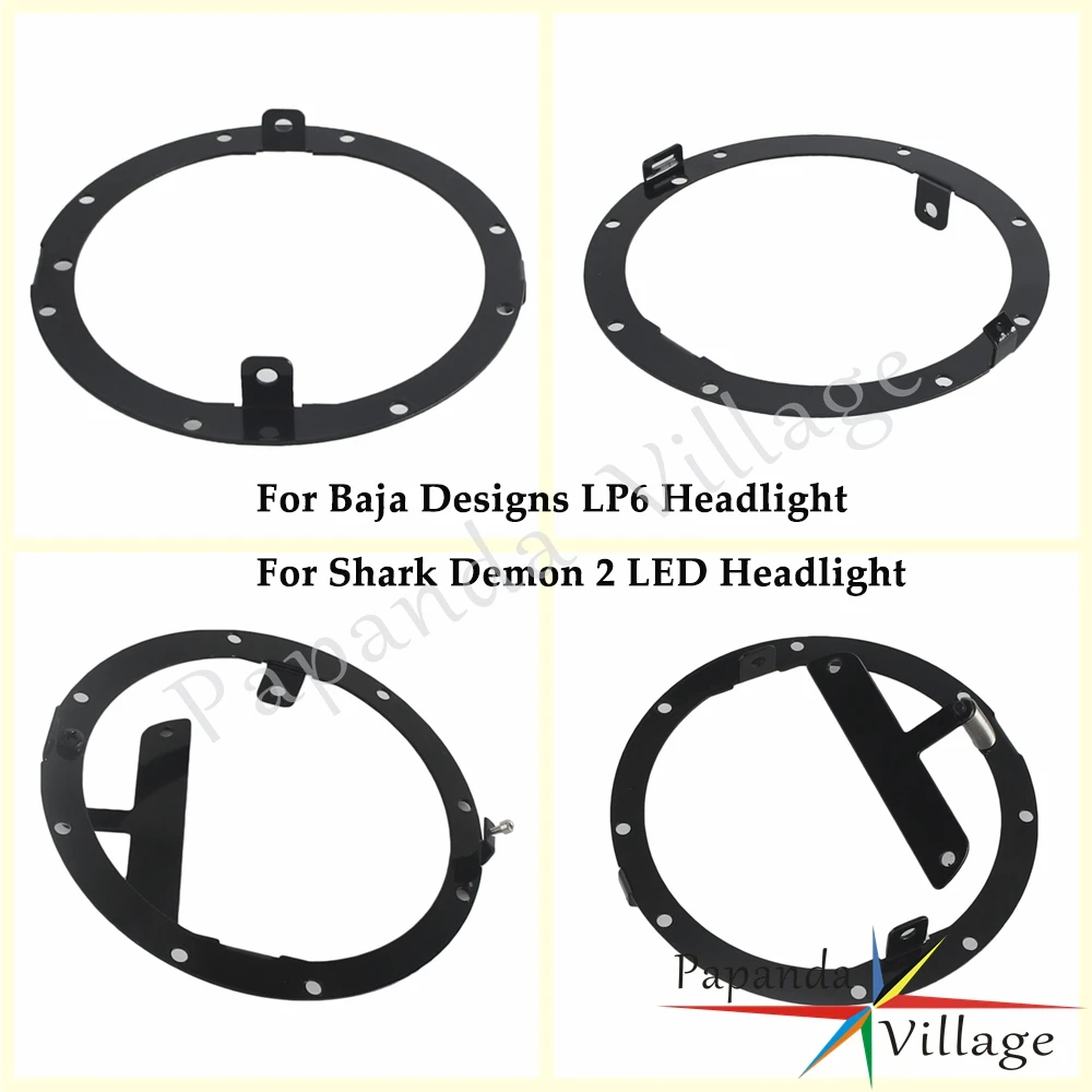 Motorbike 7 Inch Round Headlamp Mounting Bracket For Baja LP6 Headlight For Harley Touring Road King Street Glide FLHR Ultra 99- view 4