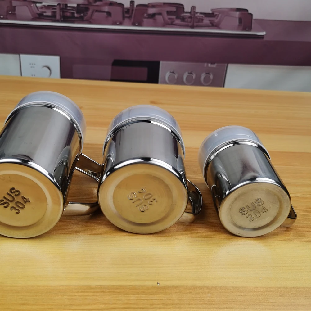 

2pcs StainlessSteel Jars 304Material Stainless Steel Salt Pots Spice Salt Pepper Containers Kitchen Tools Empty