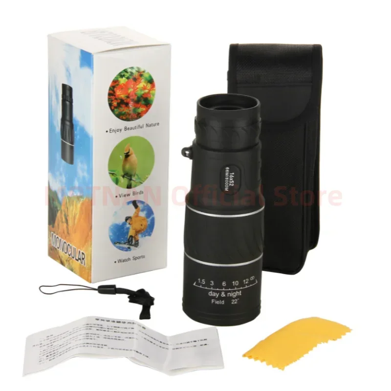 

40X60 военный зум HD мощный бинокль большой дальности портативный профессиональный телескоп Монокуляр низкое ночное видение для охоты