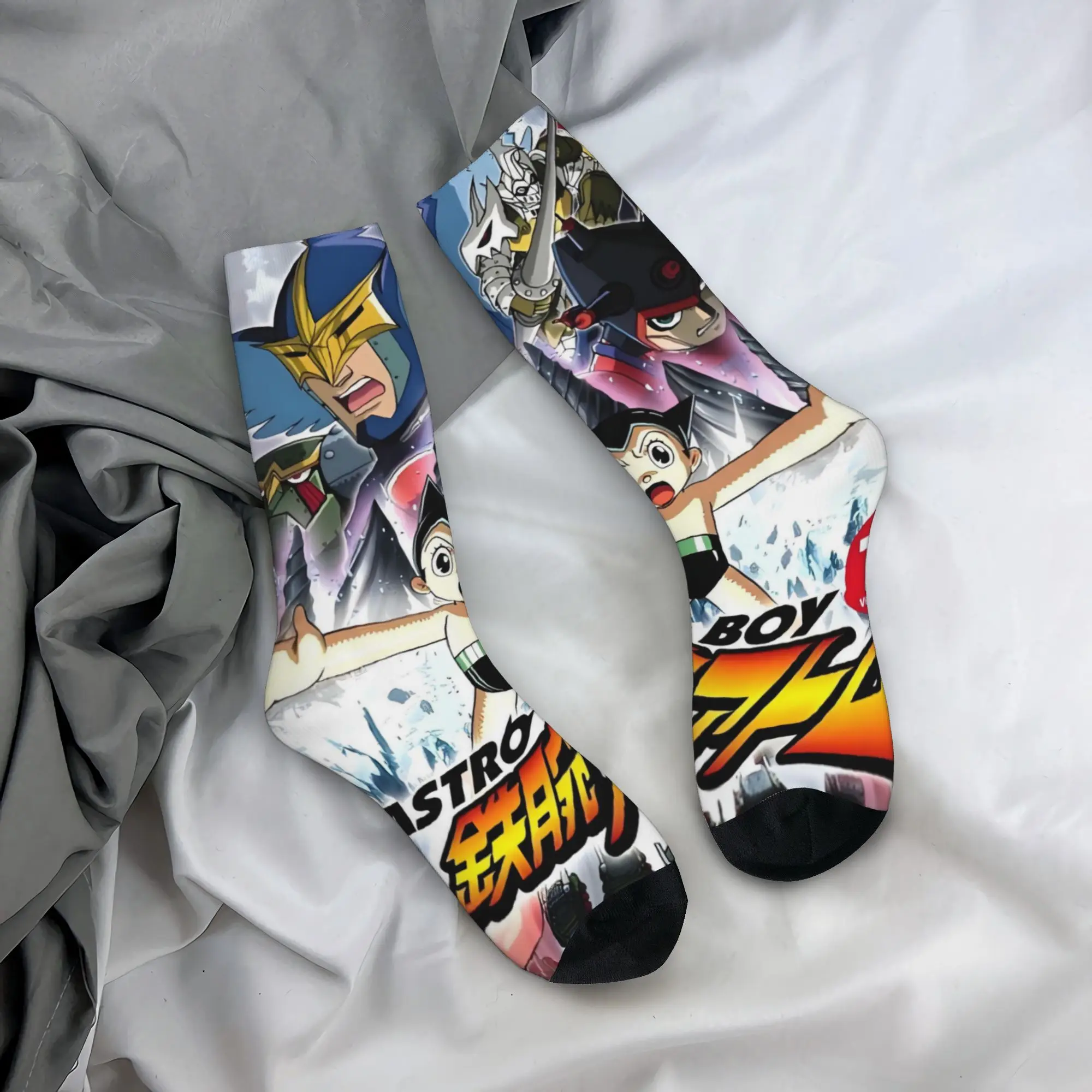 A-Astro B-Boy Japan Manga Dress Socks Mens Womens Warm Fashion Anime Cartoon  Crew Socks