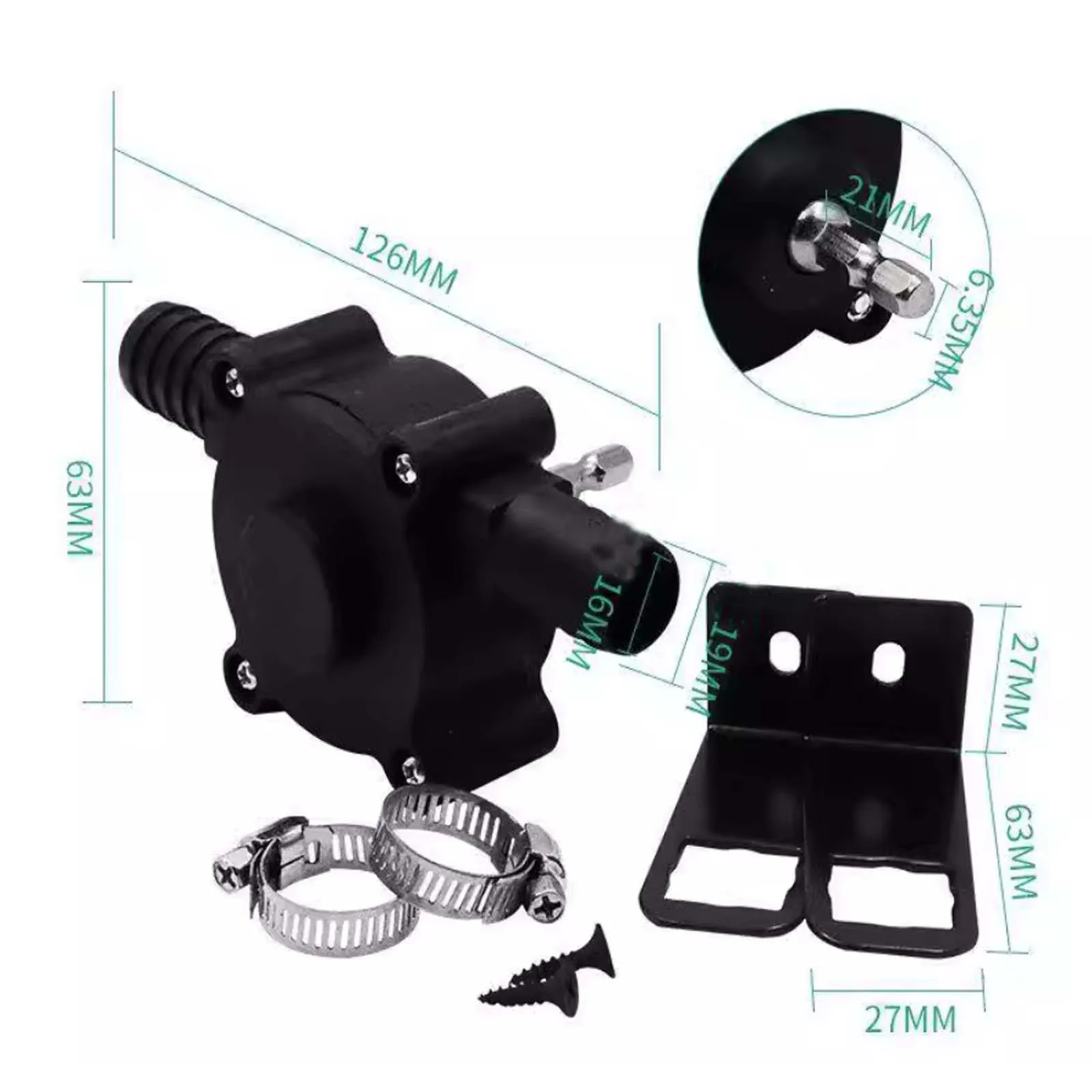 Micro Self-priming DC Centrifugal Pump, Household Hand Drill Driven Water Diesel Transfer Pump