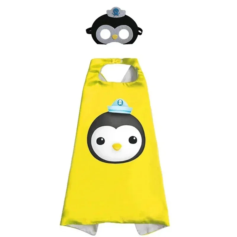 Octonauts أنيمي الشكل قناع طفل هالوين لعب الأدوار ازياء الرأس مع قناع ل Kwazii Barnacles Dashi Peso تأثيري عباءة