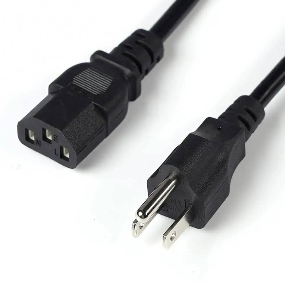 New 1.5m US Plug Household Appliances Power Cable for PC Monitor/Printer/Projector