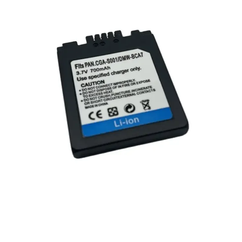 CGA-S001E DMW-BCA7 3.7V 700mAh Camera Lithium Battery