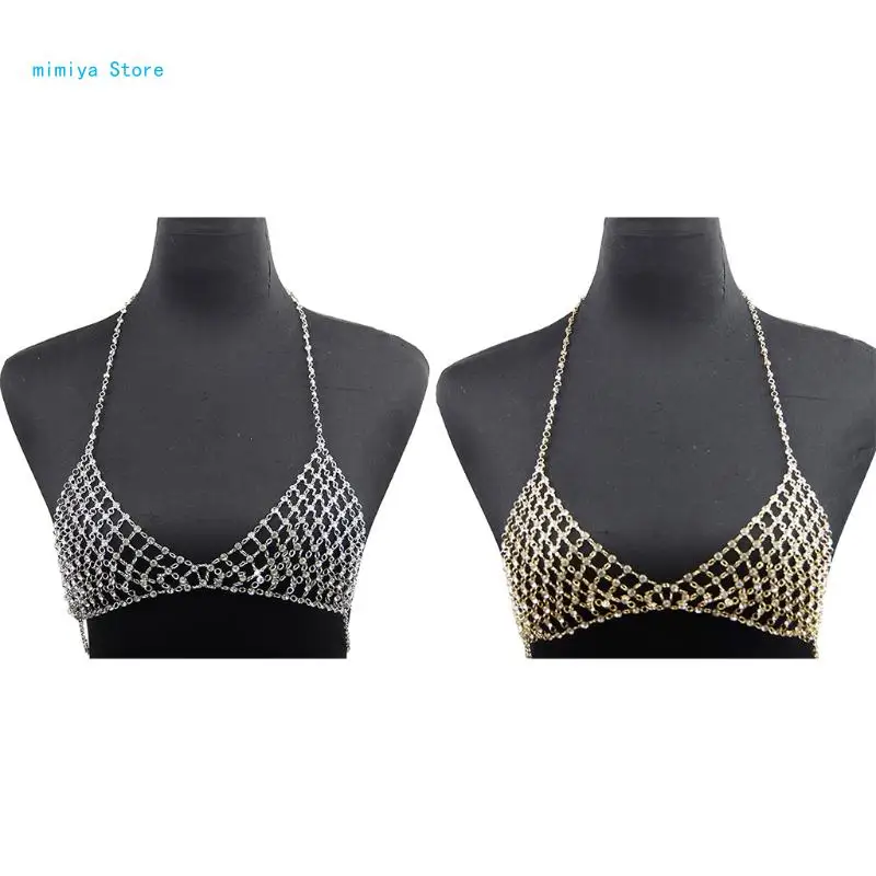 pipi 1pcs Bra Chain Nightclub Chest Chain for Women and Girls