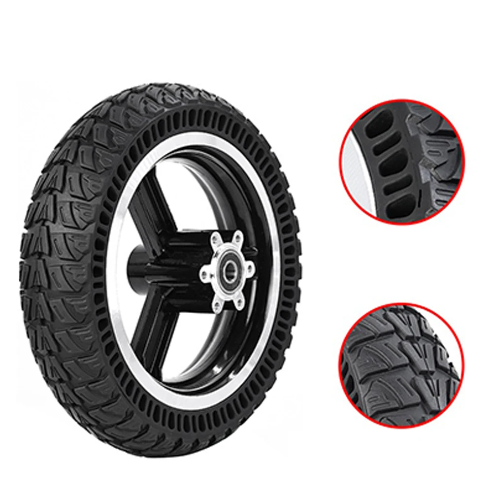 Solid Tire Rear Wheel Wheel Outdoor Sports Rubber+steel Solid 9x2.25inch Black Explosion-proof Hub For