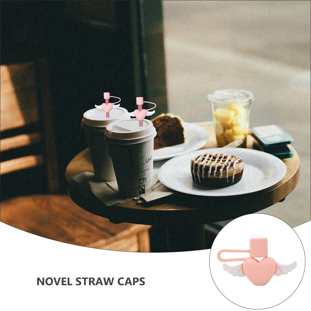 

2 Pcs Dust proof Straw Plugs Silicone Cap Cover Outdoor Activities Straw Dust Caps Sealing Effect Easy Clean Dishwasher Safe