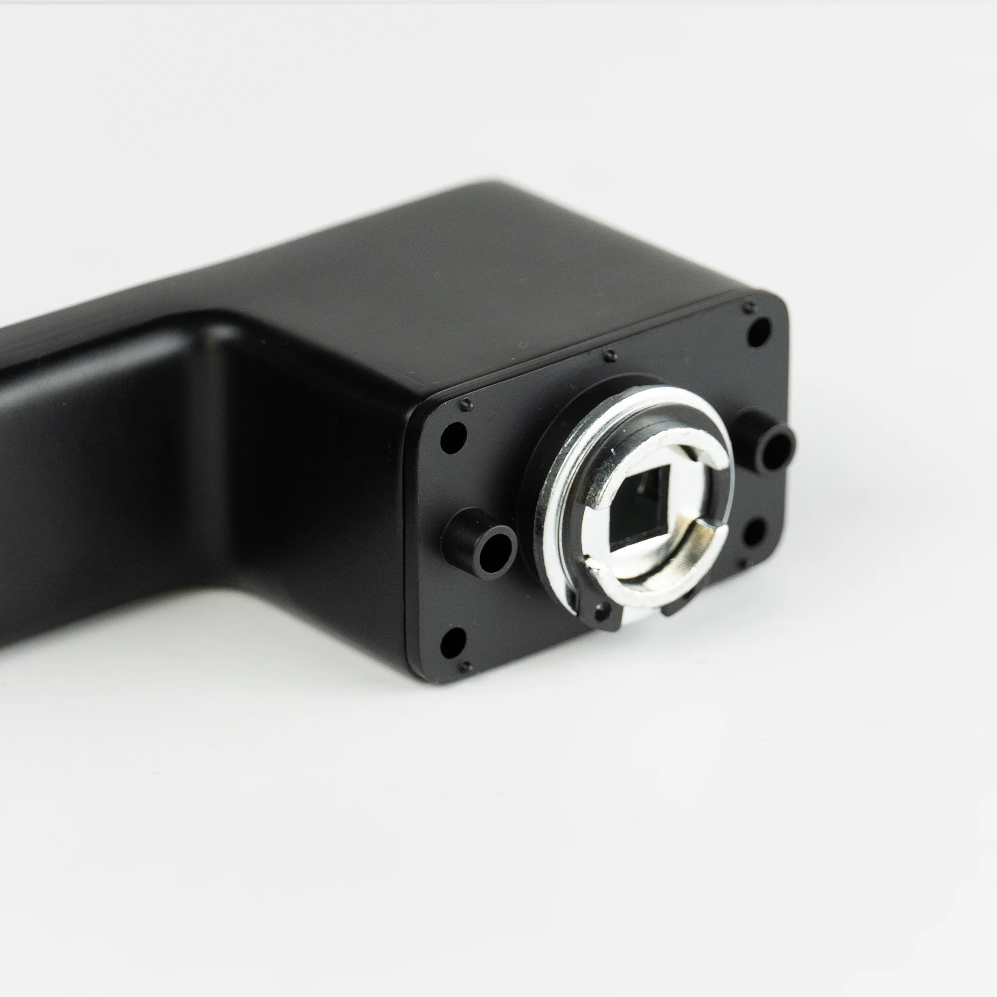 VERQNI MANIGLIE & ACCESSORI JL-02 Matte Black Mute Rectangle Modern Aluminium Door Handle Magnetic suction Lock