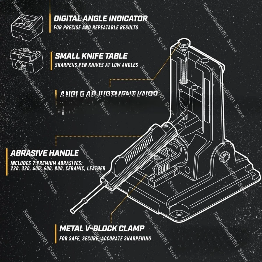 Complete Angle Adjustable Knife Sharpening System New Work Sharp Professional Precision Adjust Knife Sharpener