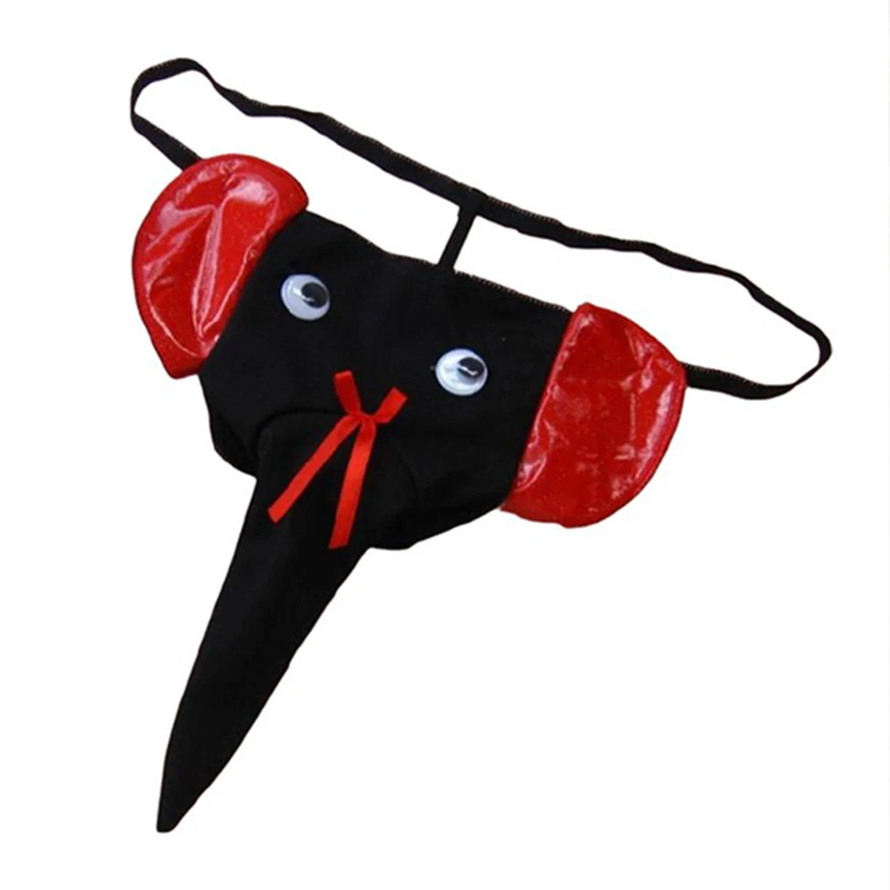 

Men Elephant Trunk Thong Breathable Pouch Man Underwear Sissy Erotic Underpants Panties Sexy G-String