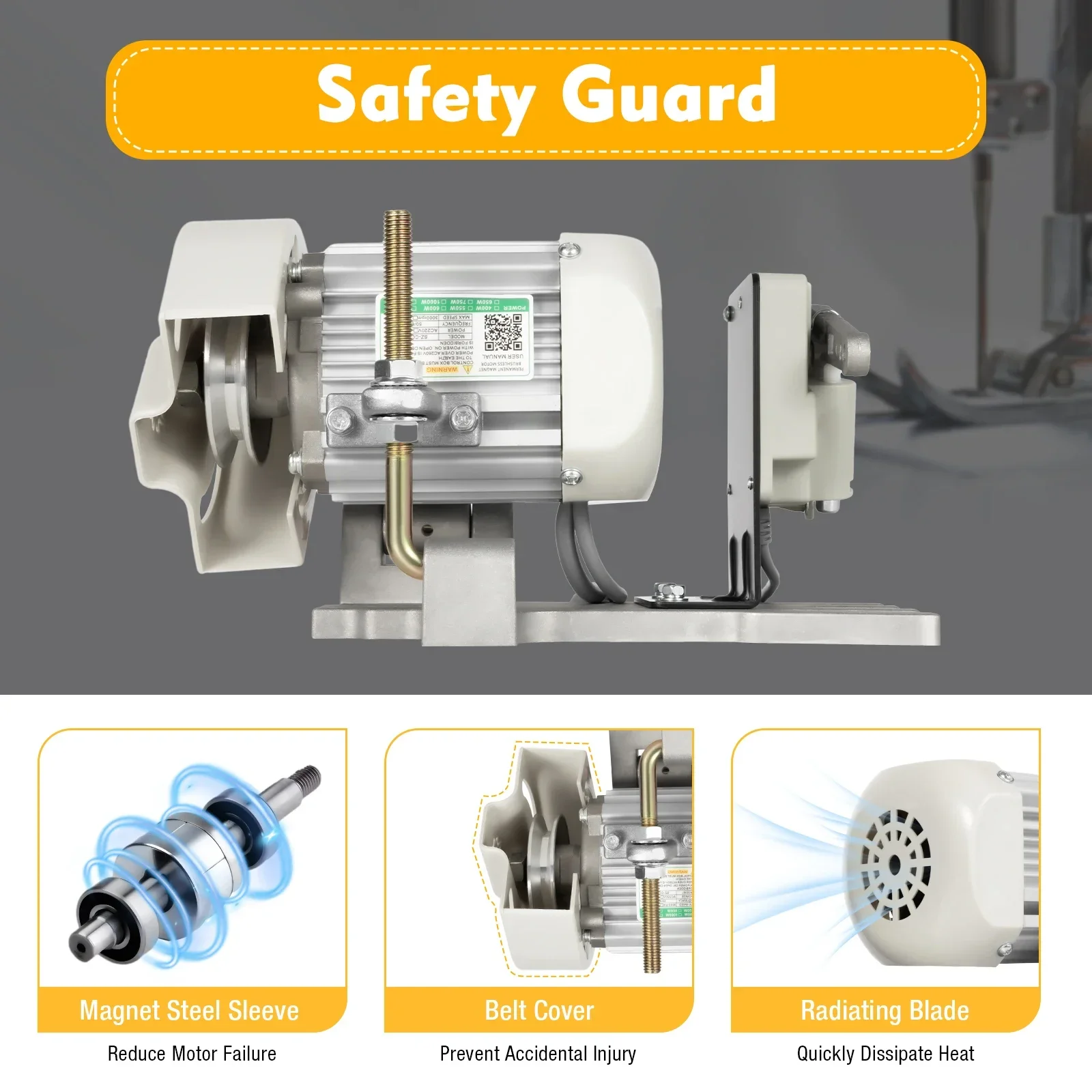 

4500rpm 110V Split Saving Speed Regulating Motor Brushless Sewing Machine Servo Motor Sewing Machine Motor Controller Electric