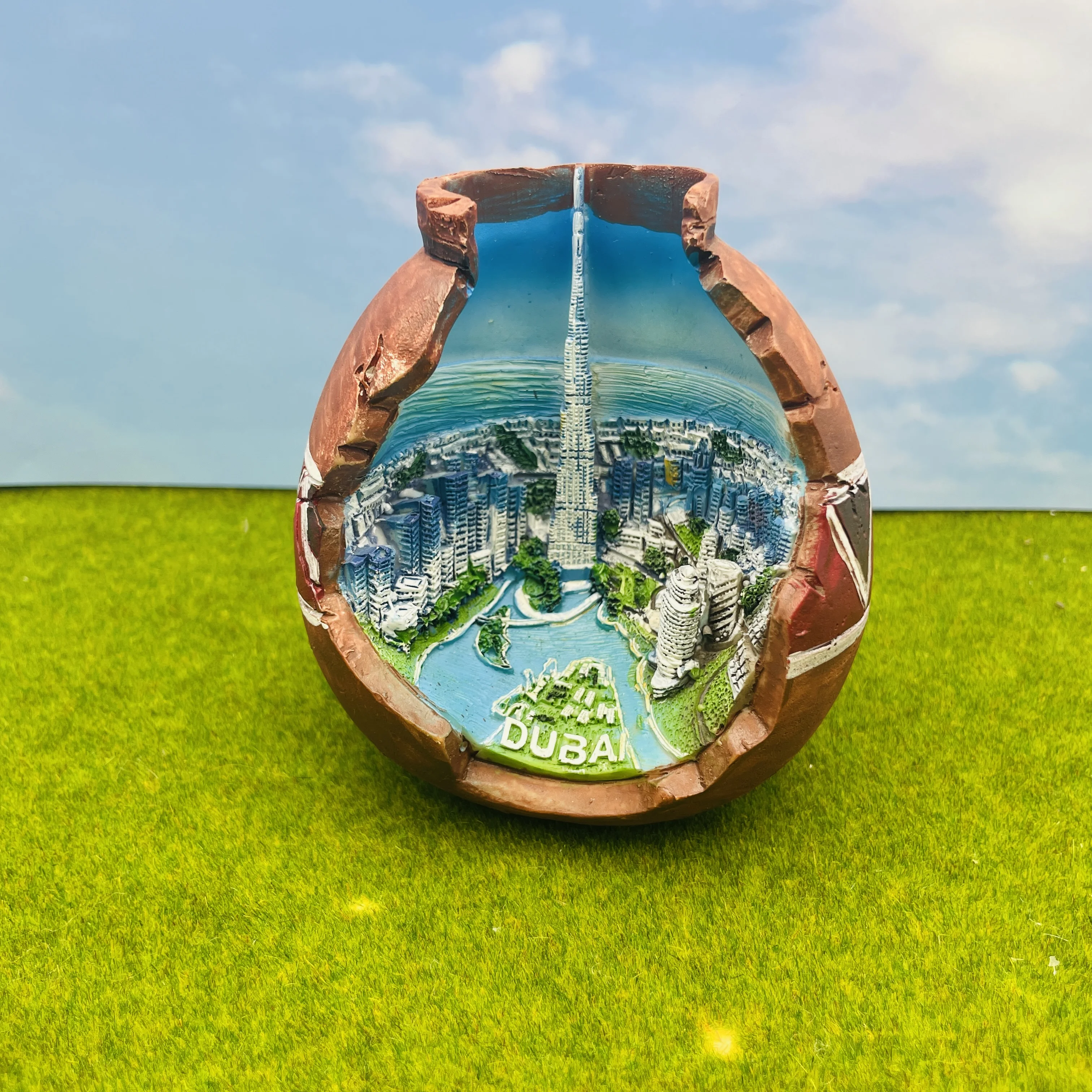 Adorno artístico de Dubái Burj - Resin Art Dubai reseña y precio