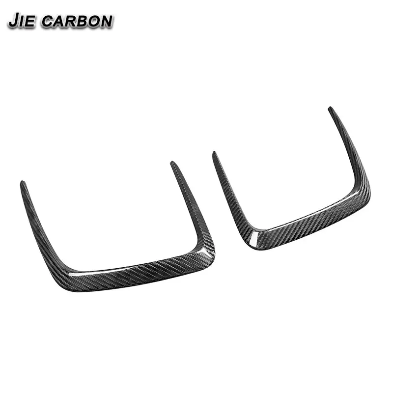 For BMW G80 M3 G82 M4 Carbono Seco CAL Estilo Coche Frente Capó Aire Hoja Anillo Trim Pato Ala Espaciador , 1Par