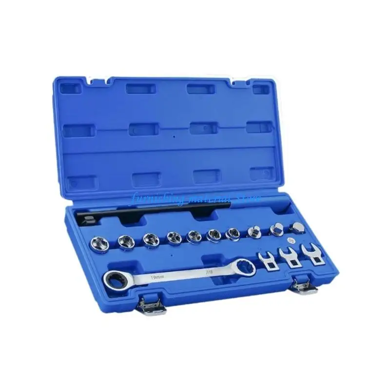 Y5GD 15Pieces Complete Serpentine Belt Tool Set Ratcheting Mechanism Removal Installation