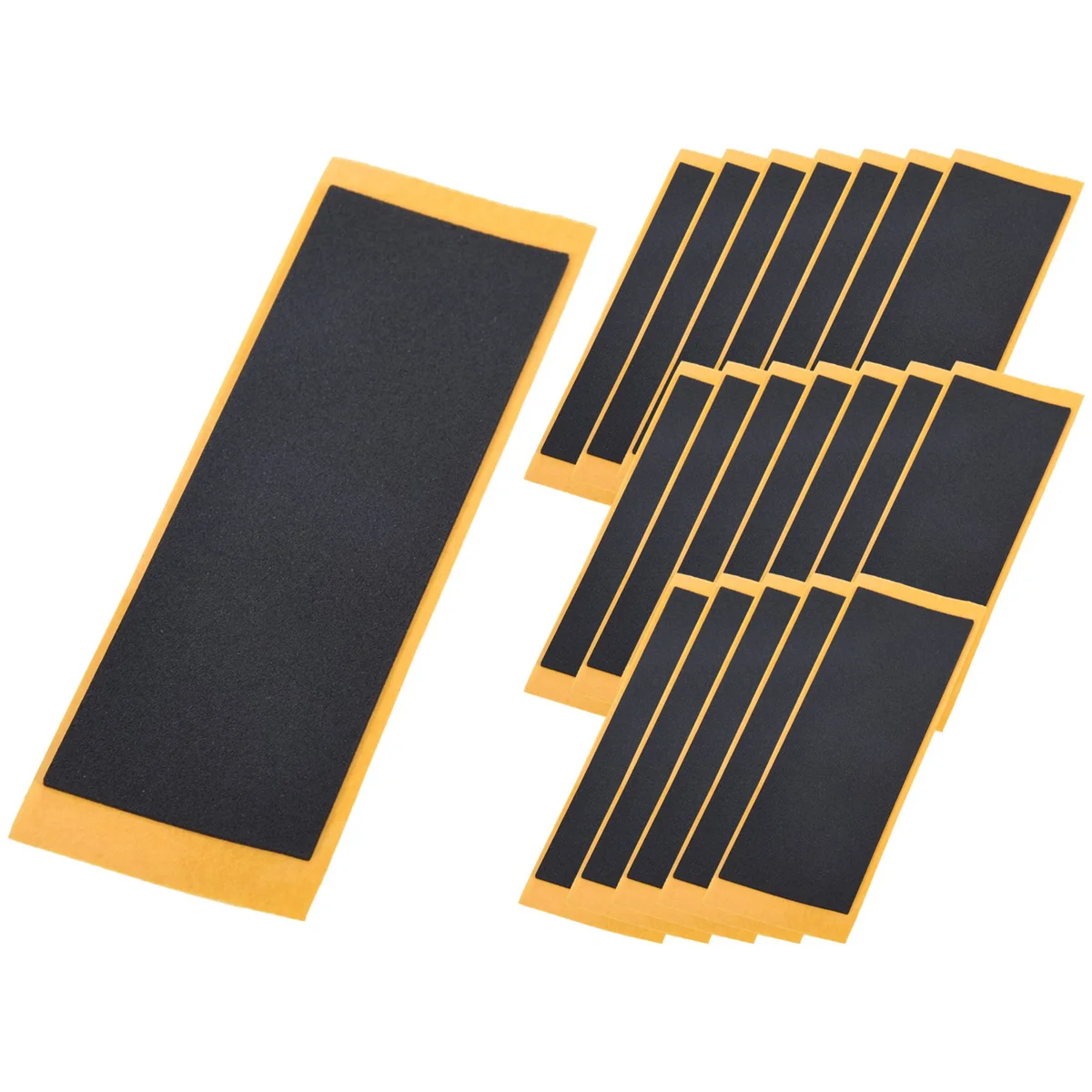 20 Pçs/lote Preto Fingerboard Deck Fita Uncut Adesivos Preto Espuma Grip Tape Adesivos 38mm x 110mm HY