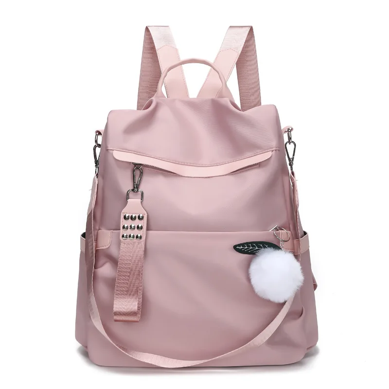 Waterproof Oxford cloth Back Pack Women Macaron Color Shoulder Bag Travel Rucksack Large Capacity for Girls Anti-theft Backpack