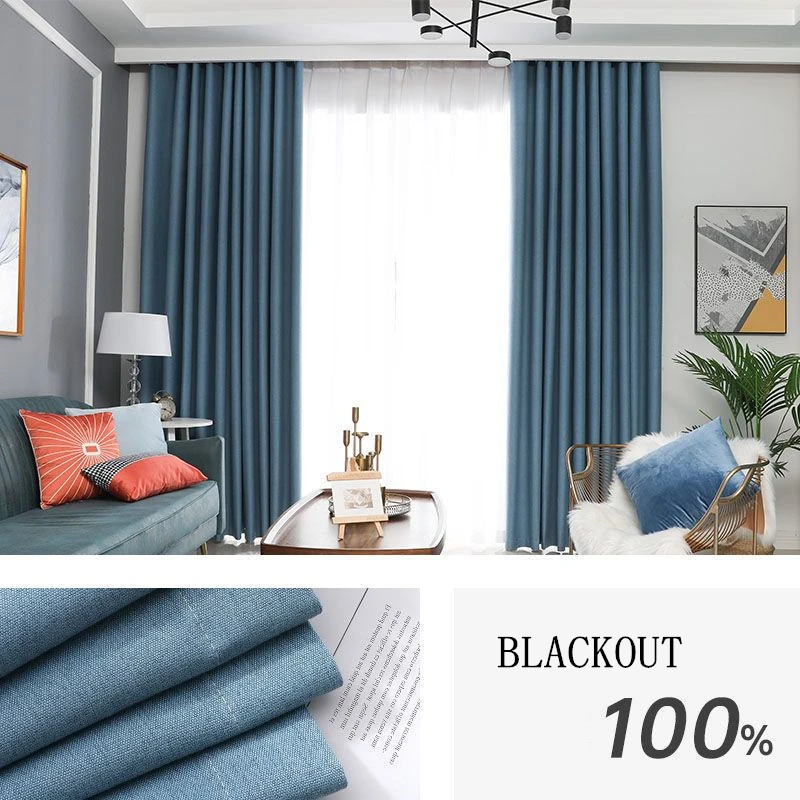 Custom Blackout Linen Curtains 11