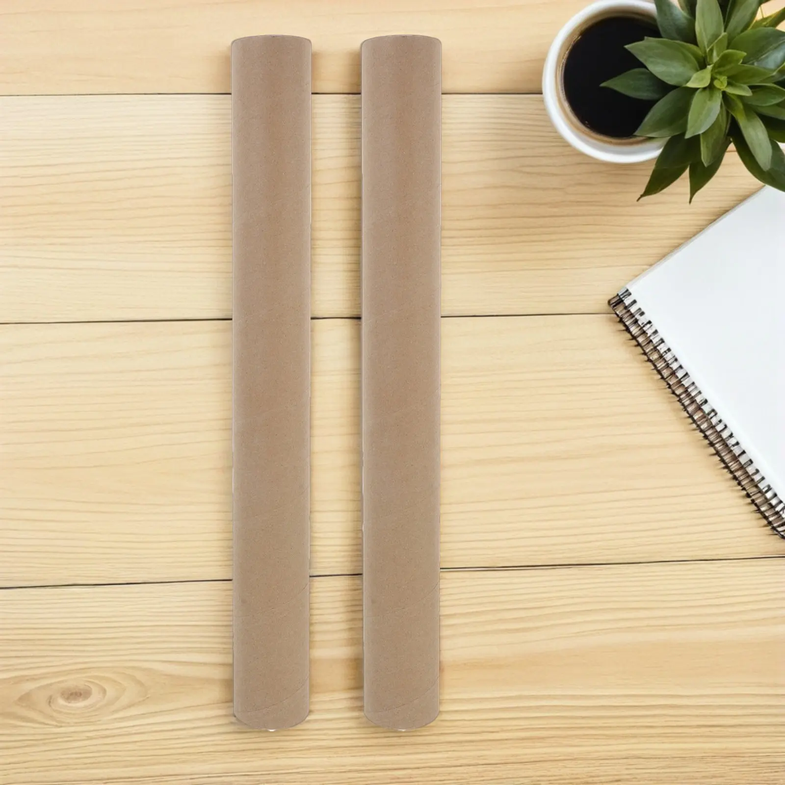 10 pcs Poster Tube Mailing Artwork Storage Tubes Paper Kraft Halloween Christmas New Year Cardboard Cylinder Tubes Round