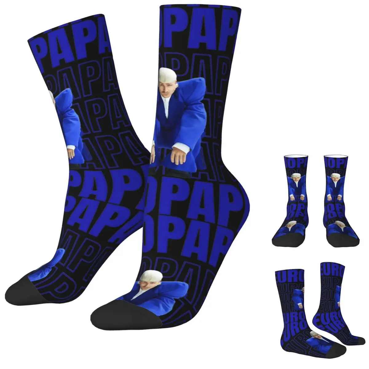 Joost Klein Europapa Stockings Adults Men Socks Comfortable Vintage Socks Autumn Skateboard Anti-Slip Graphic Socks Gift