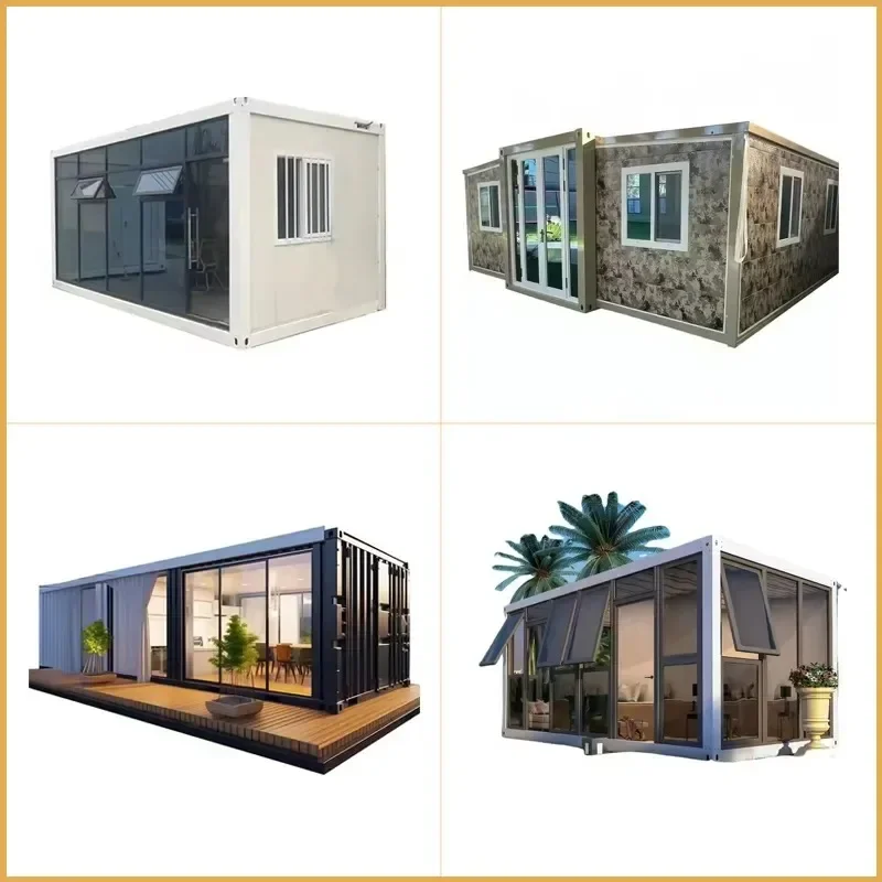 Eco-Friendly Shipping Container House 20FT 40FT  Portable Prefabricated Cabin Home 3 Bedroom 1 Toilet Houses Ready To Live In