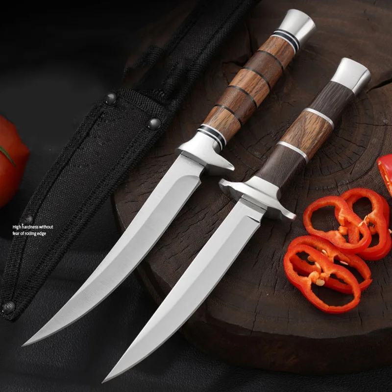 Cuchillo de carne de acero inoxidable para cortar pescado doméstico, cuchillo de carne para abate, segmentación y eliminación de huesos
