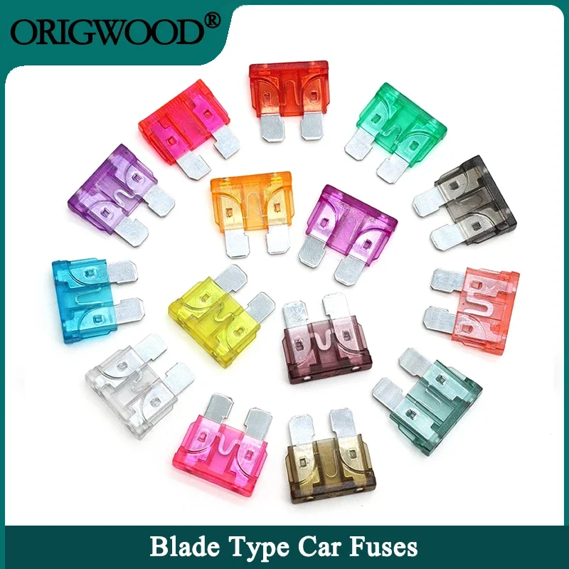 

10~100pcs Blade Car Fuses Automotive Mini Small Medium 1~50A 12v DC Automatic Truck Blade Fuse Insurance Insert Auto Accessories