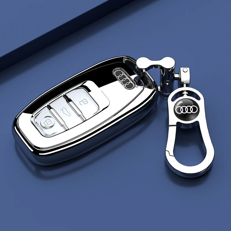 

TPU Car Remote Key Case Cover Shell Fob for Audi Q3 Q5 Q7 S4 S5 S6 S7 S8 R8 TT A1 A3 A4 A5 A6 A7 A8 Quattro Keychain Accessories