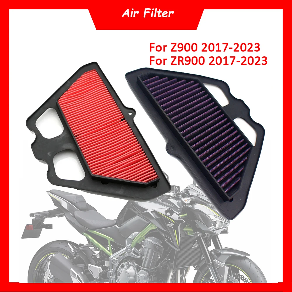 

Motorcycle Engine Air Filter Cleaner High Flow Air Intake Filter Element For Kawasaki Z900 ZR900 SE ABS Z 900 2017-2023