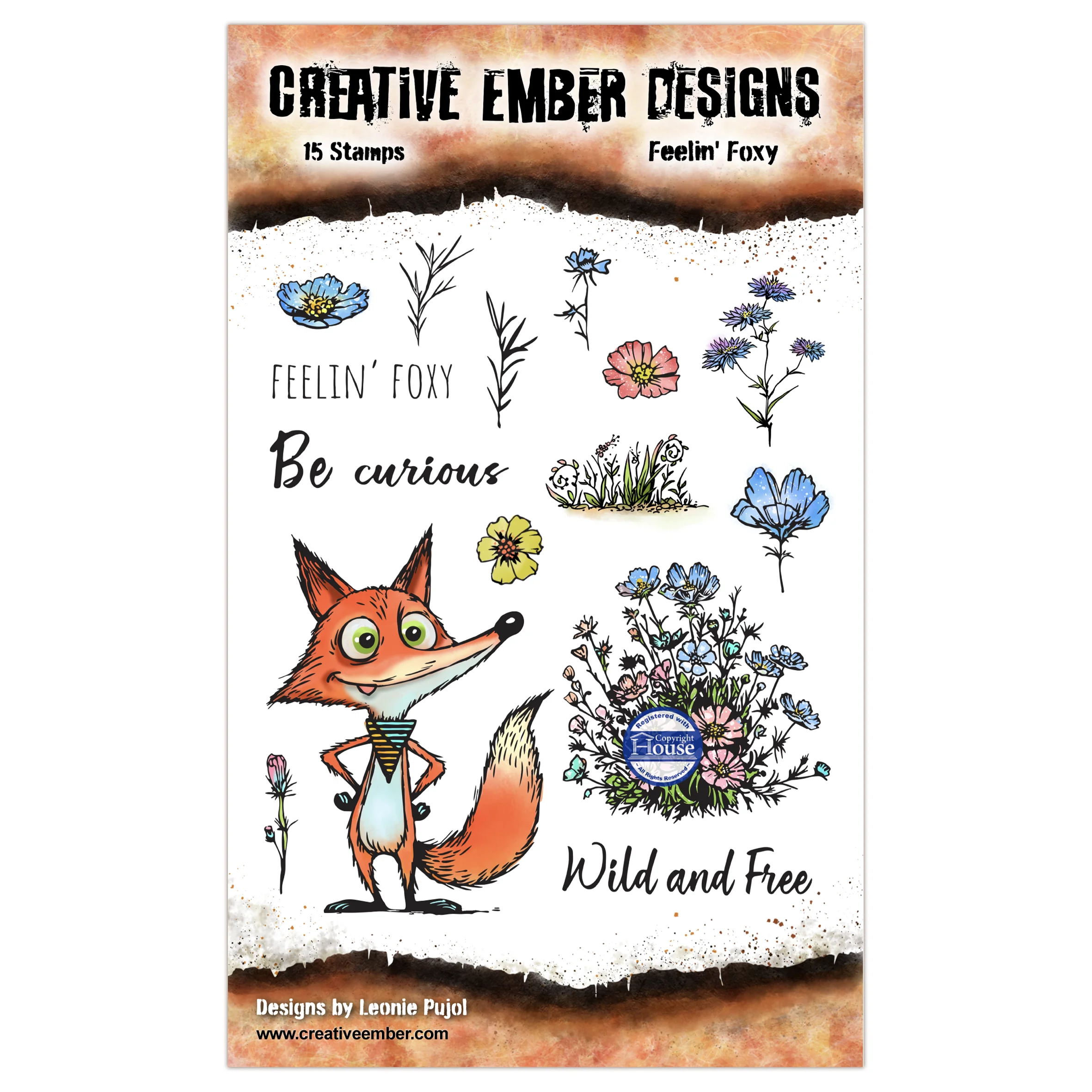 Colección de Sellos Bosque Fan - Embellishments For Scrapbooking reseña y precio