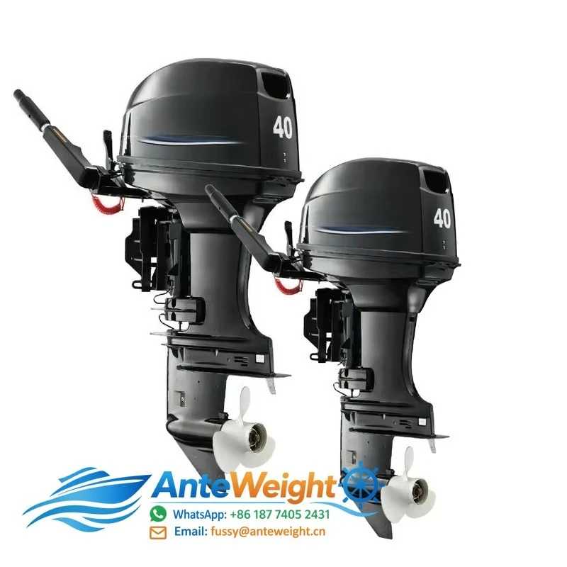 for YAMA BISI Dual Motor 2-Stroke 40-Horsepower Hand Start Outboard Motor for Fishing Boats Motorboat Outdoor Inflatable Boat